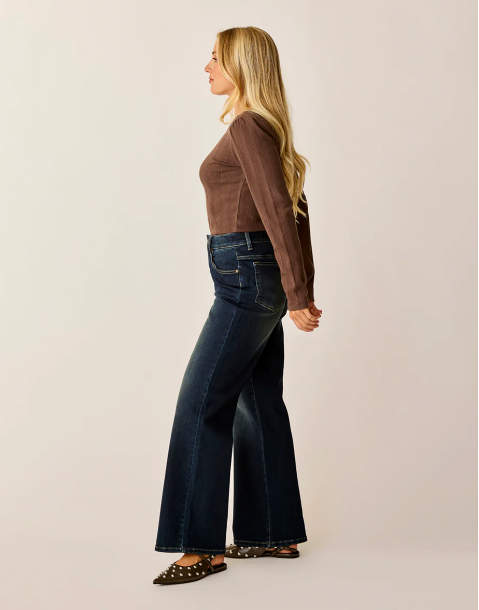 Carve Designs W Audrey Wide Leg DARK RINSE