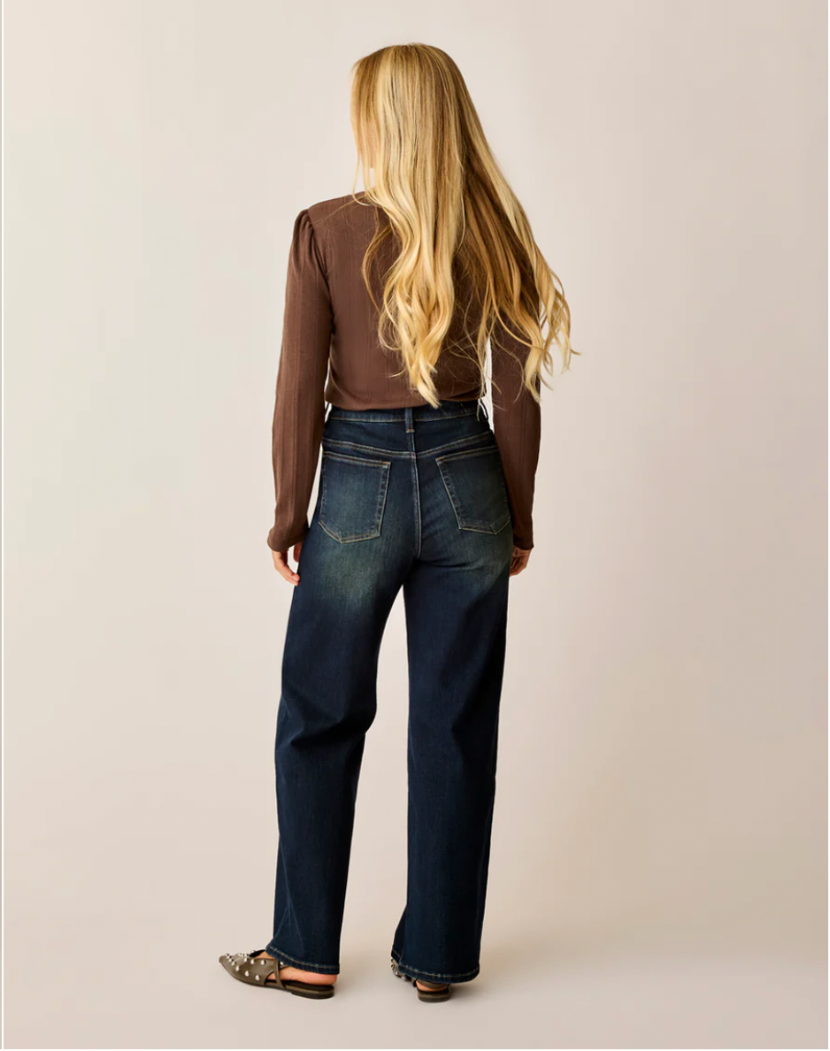 Carve Designs W Audrey Wide Leg DARK RINSE