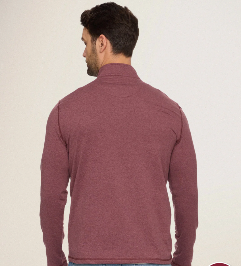Flag & Anthem M LS Clutch Ultra Soft 1/4 Zip MAROON
