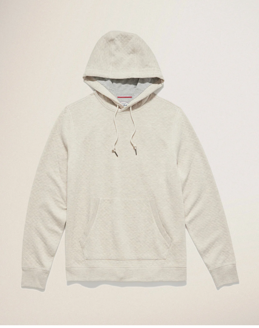Flag & Anthem M LS Bradner Quilted Hoodie OATMEAL HEATHER