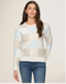 Flag & Anthem W Rainelle Patchwork Sweater TAN/BLUE/CREAM