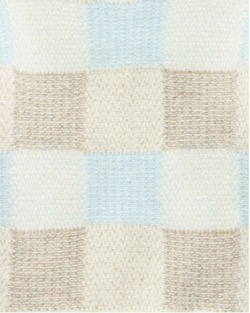 Flag & Anthem W Rainelle Patchwork Sweater TAN/BLUE/CREAM