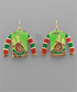 Golden Stella Rudolph Sweater Earrings