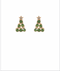 Golden Stella Christmas Tree Stud Earrings GREEN / GOLD
