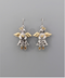 Golden Stella Angel Twotone Earrings