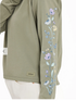 Life is Good W LS Crusher Boxy Tee Wildflowers and Bees MOSS GREEN