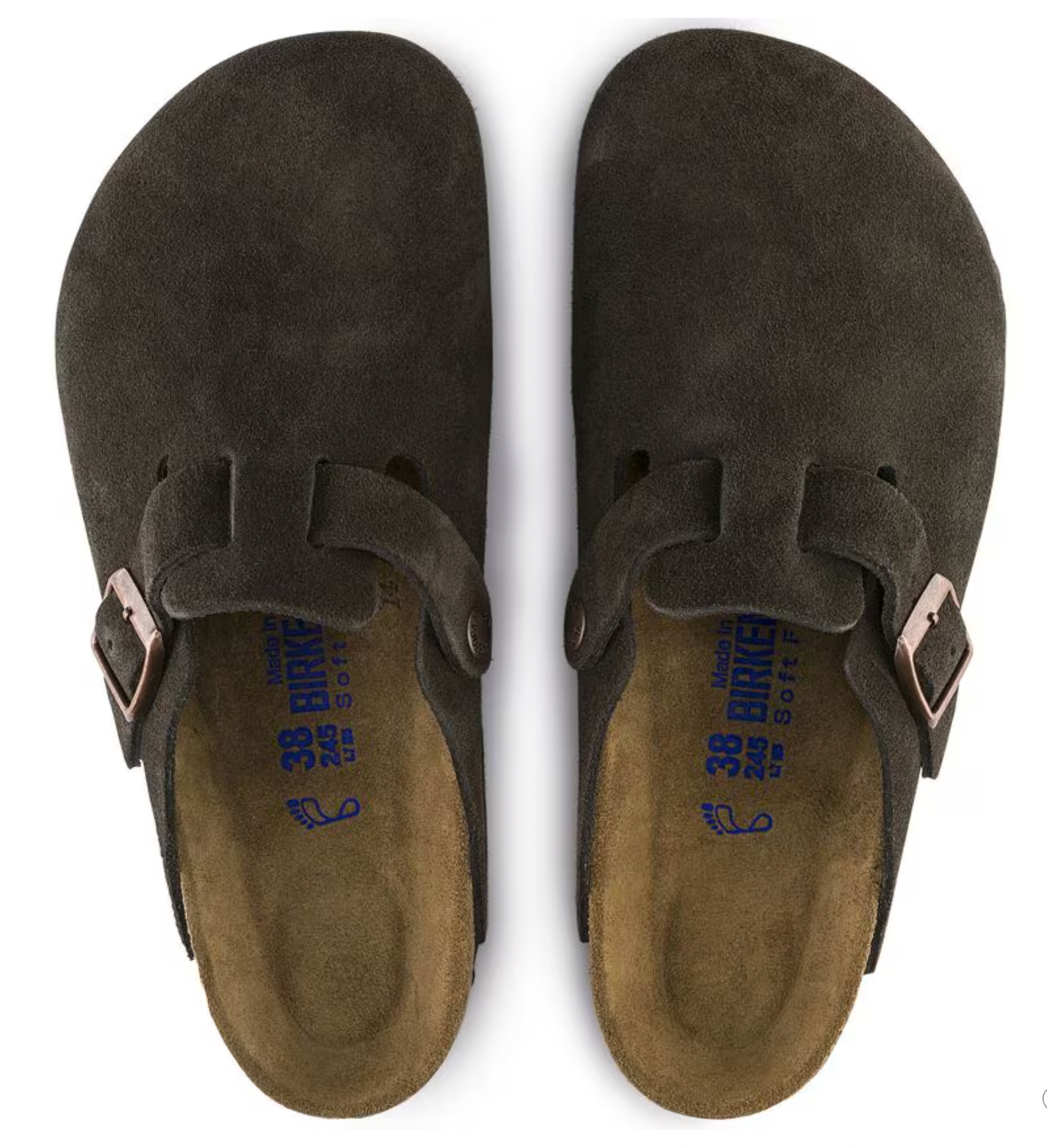 Birkenstock M Boston SFB Suede MOCHA - REGULAR