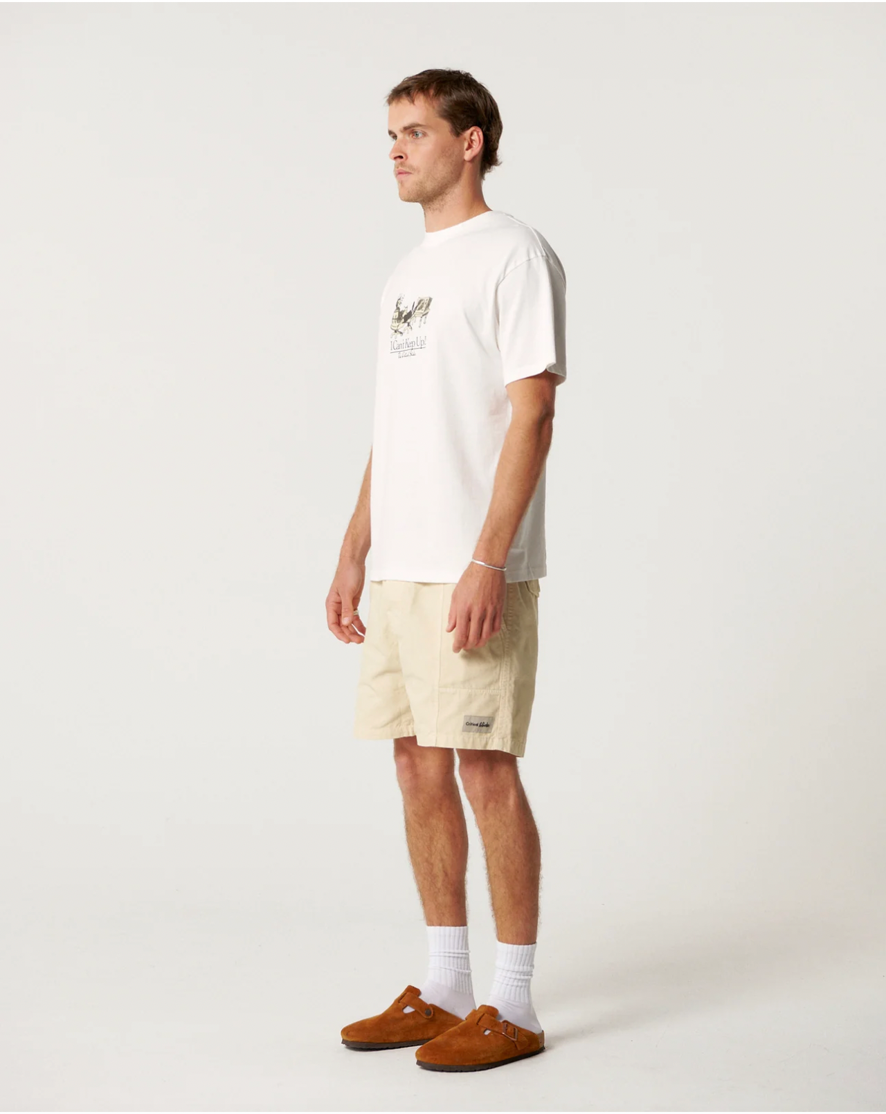 Critical Slide M SS Keep Up Tee VINTAGE WHITE