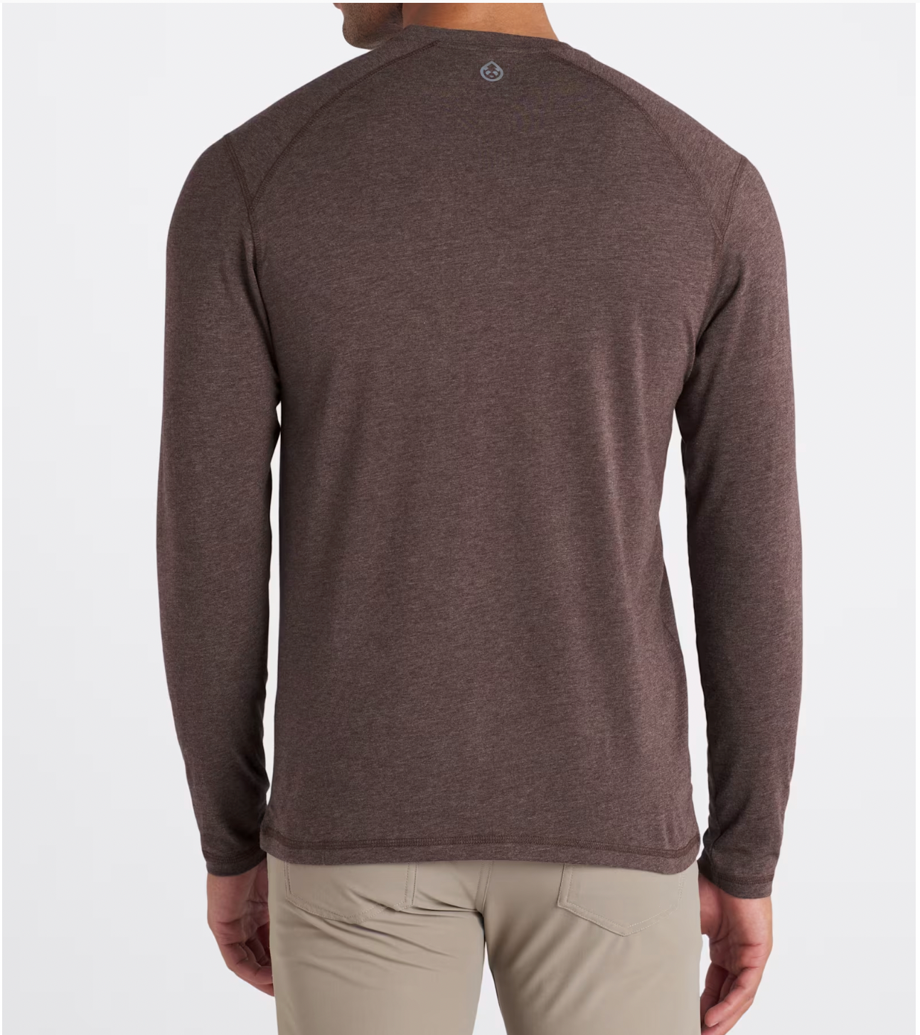 Tasc M LS Carrollton Tee MOCHA HEATHER