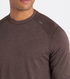 Tasc M LS Carrollton Tee MOCHA HEATHER