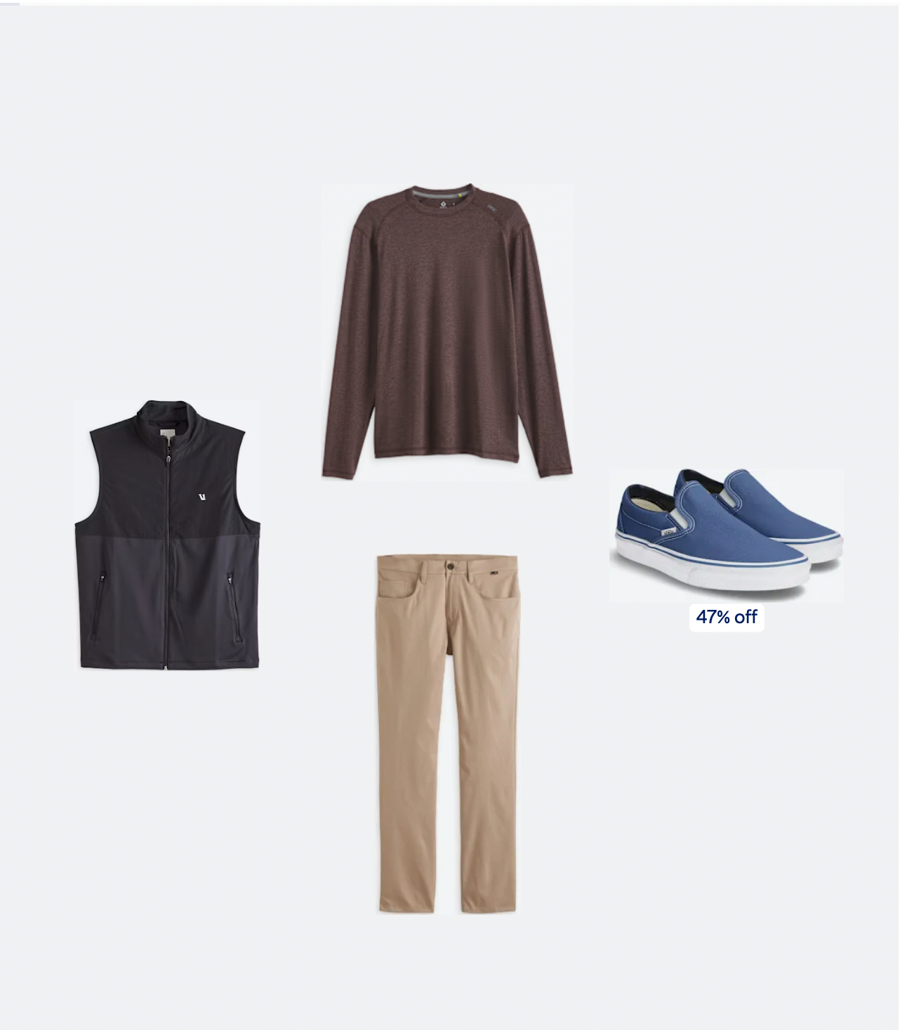 Tasc M LS Carrollton Tee MOCHA HEATHER