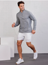 Tasc M Carrollton 1/4 Zip HEATHER GRAY / SPRUCE HEATHER