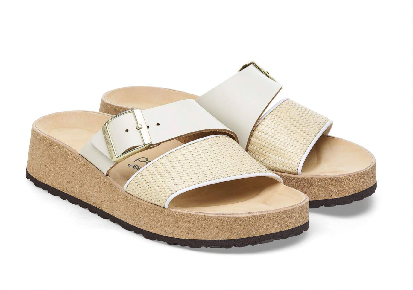 Birkenstock Papillio Almina French Piping NATURAL