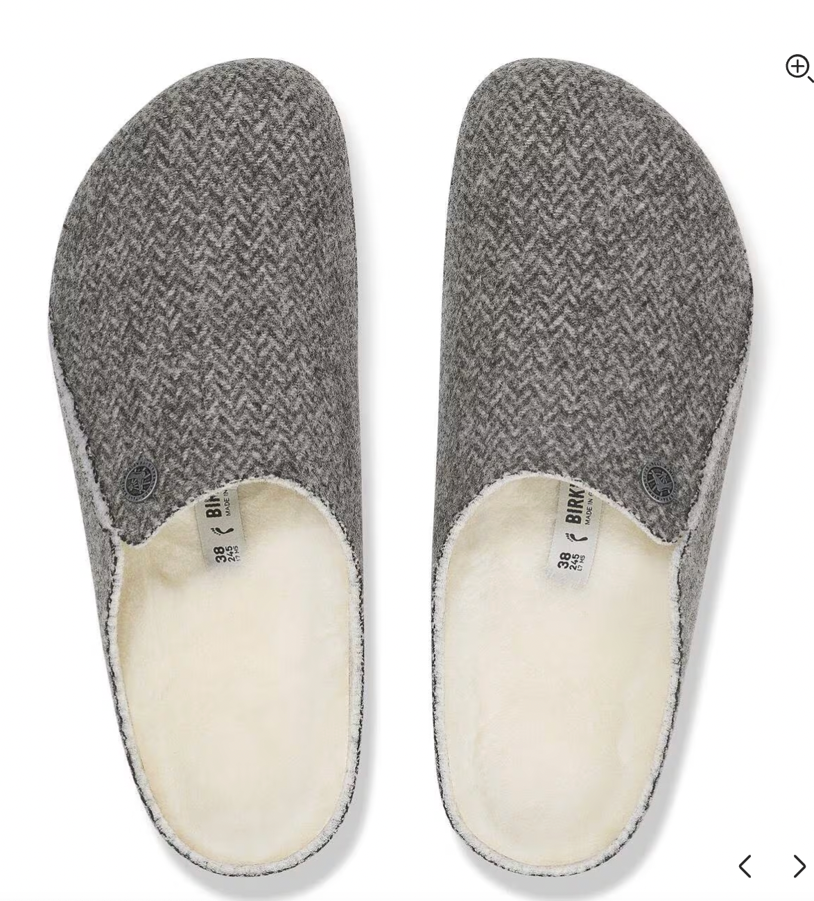 Birkenstock W Zermatt Rivet HERRINGBONE GRAY - NAR