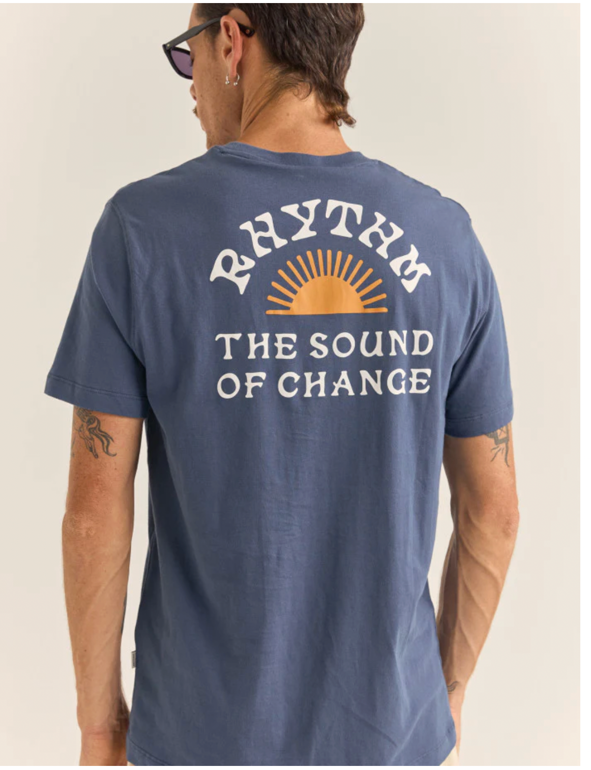 Rhythm M SS Awake Tee NAVY