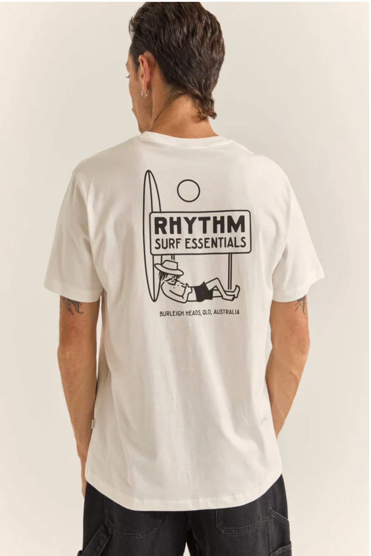 Rhythm M SS Siesta Tee WHITE