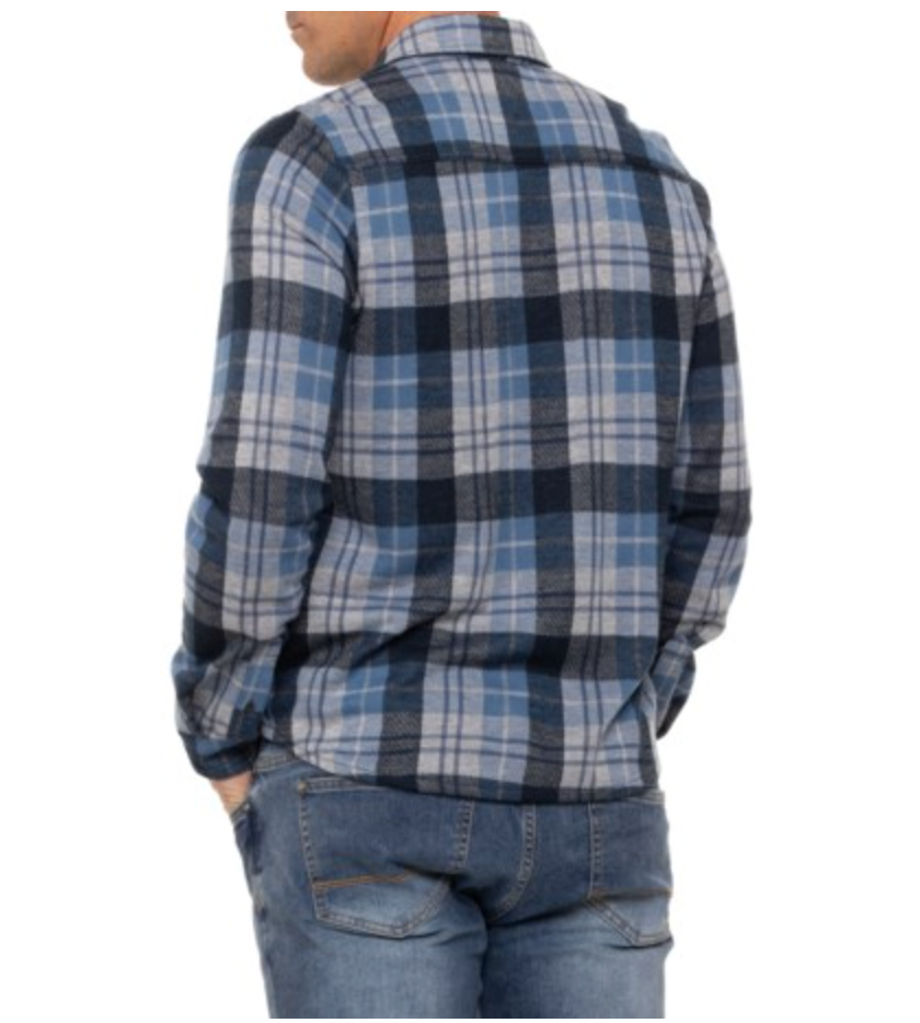 North River M LS Jacquard Knit Button-Front Shirt SALUTE