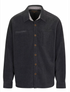 North River M Sloansville Heather Fleece w/ Twill Shirt CHARCOAL