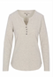 North River W Maury Waffle Henley LIGHT HEATHER