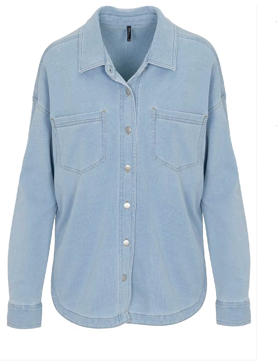 North River W LS Plymouth Pigment French Terry Shirt CHAMBRAY
