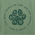 Life Is Good W LS Hooded Crusher Best Things Floral Paw GRANITE GREEN