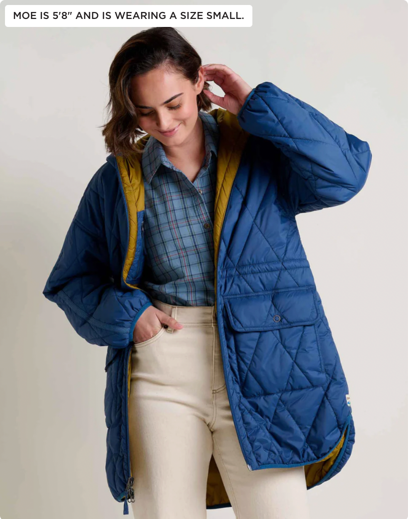 Toad & Co W Nomader Reversible Parka DEEP SEA/COYOTE