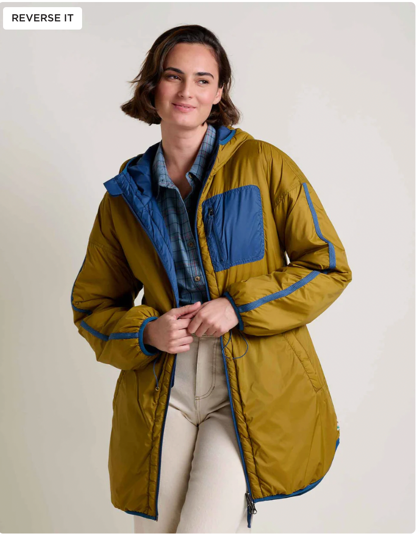 Toad & Co W Nomader Reversible Parka DEEP SEA/COYOTE