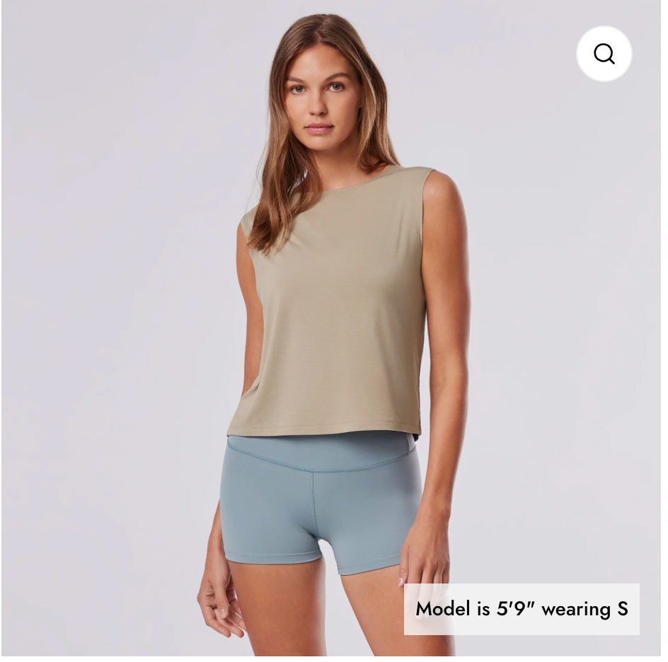 Tavi W Draped Back Tank SHITAKE