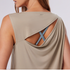 Tavi W Draped Back Tank SHITAKE