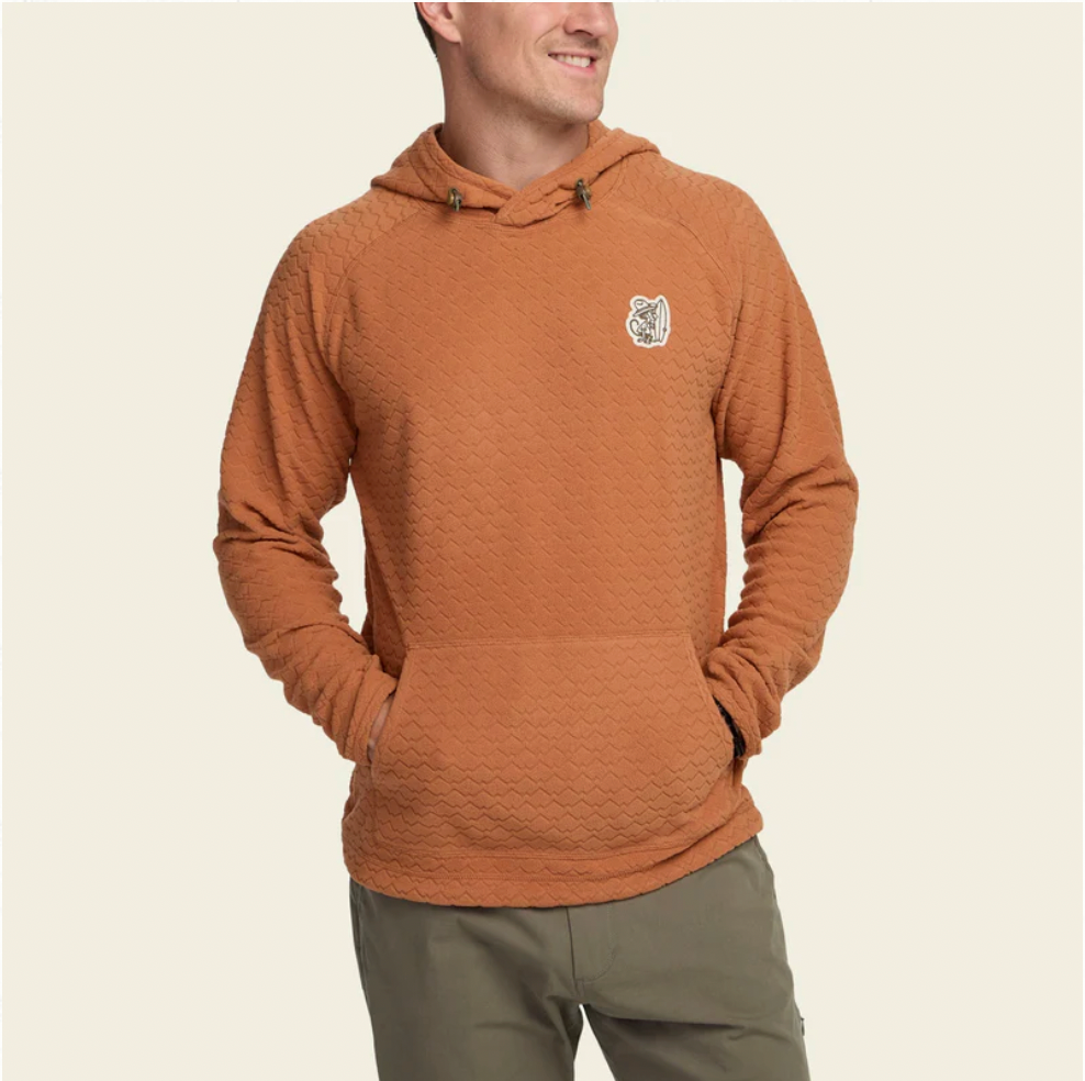 Howler Bros M Palo Duro Hoodie MOUNTAIN GRID CLAY