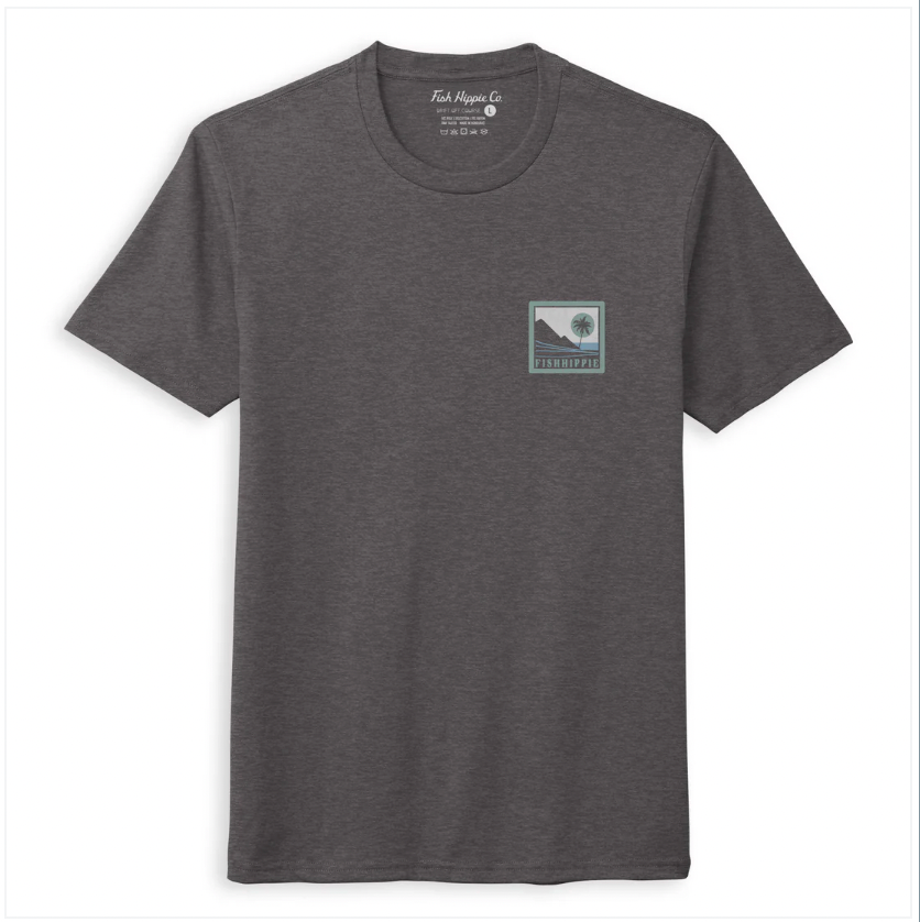 Fish Hippie M SS Descent Tee DRIFTSTONE