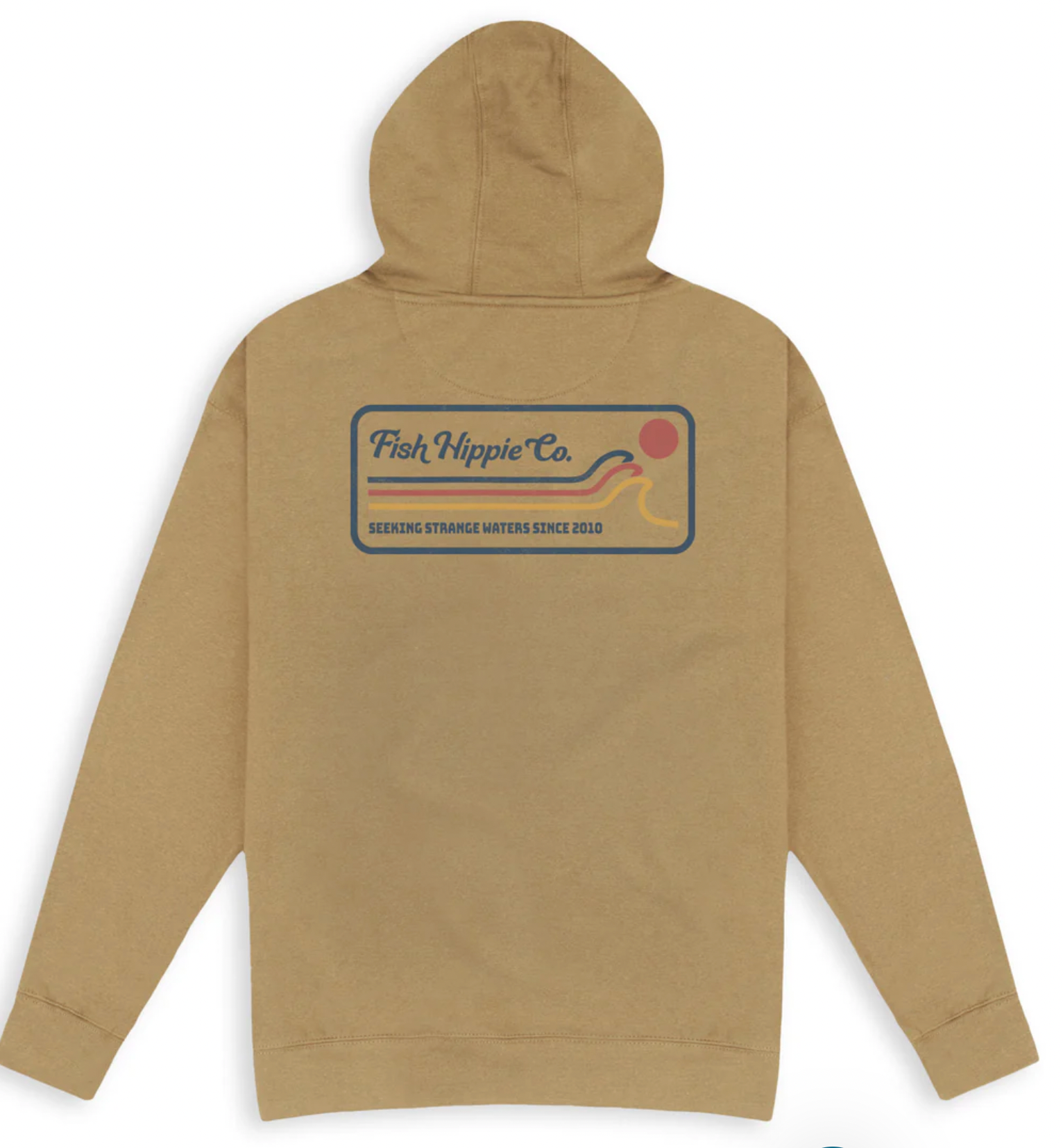 Fish Hippie M Triple Up Drifter Hoodie SAND