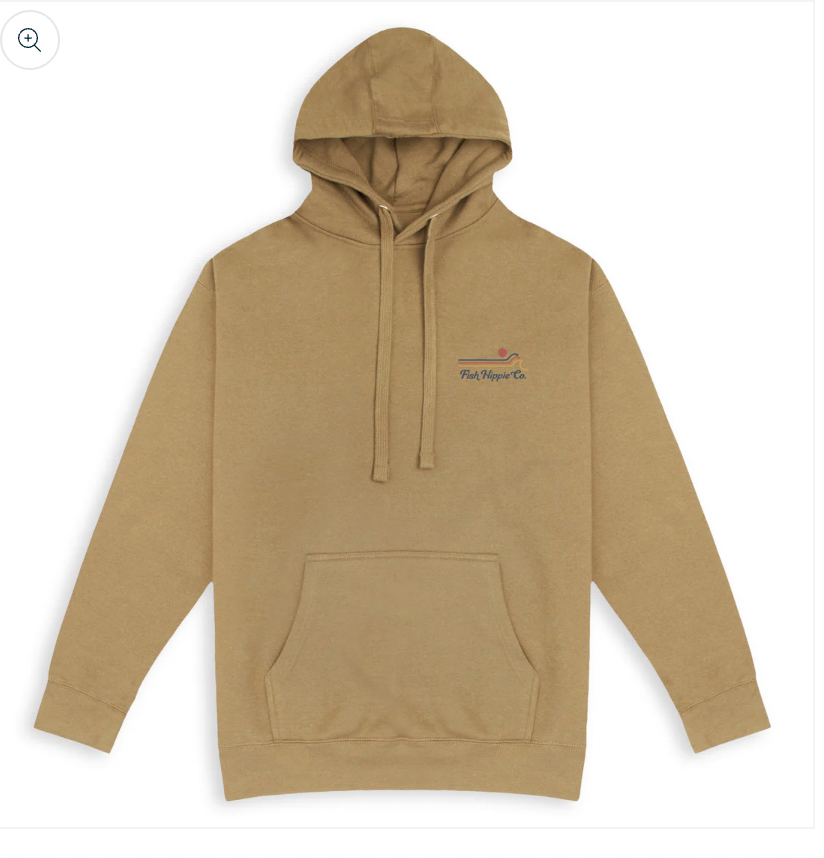 Fish Hippie M Triple Up Drifter Hoodie SAND