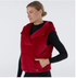 Tavi W Ribbed Velour Puffer Vest RUBY