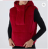 Tavi W Ribbed Velour Puffer Vest RUBY