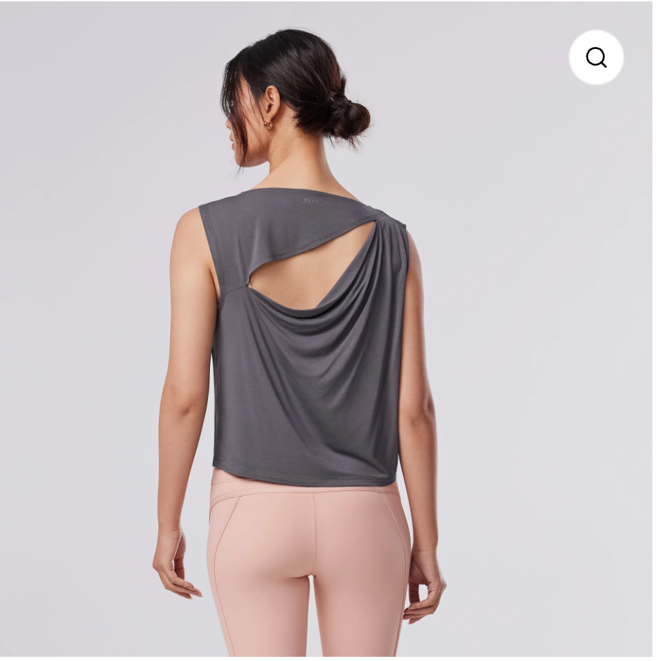 Tavi W Draped Back Tank GLACIER