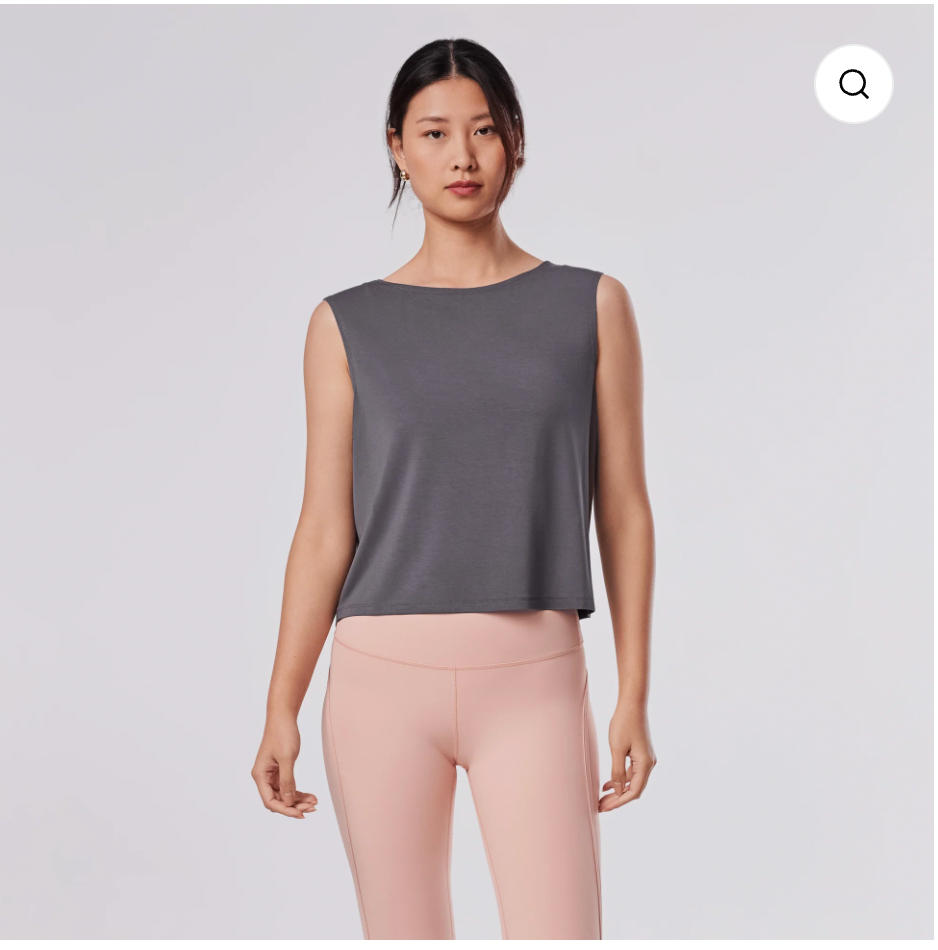 Tavi W Draped Back Tank GLACIER