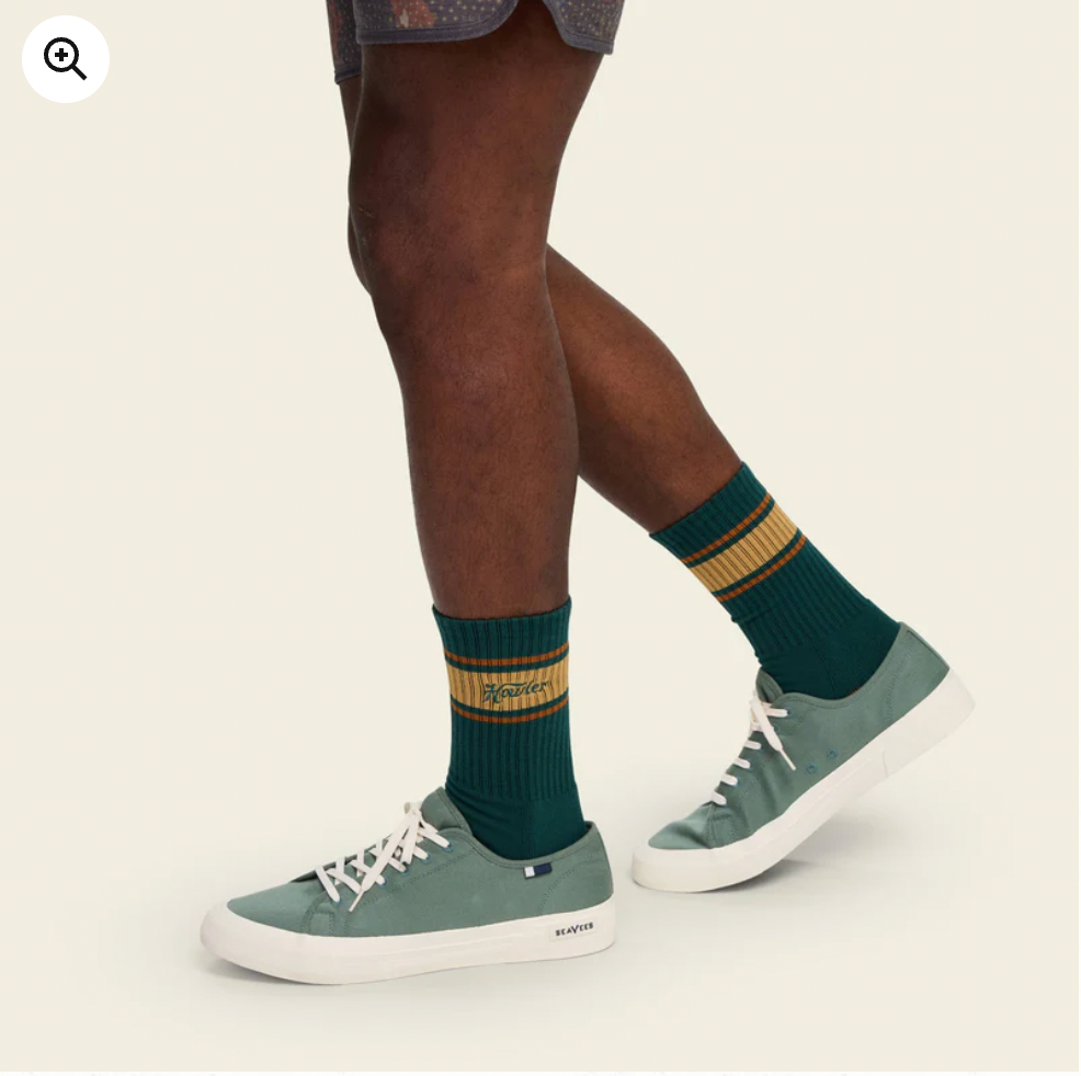Howler Bros M Socks HOWLER SCRIPT JUNGLE GREEN