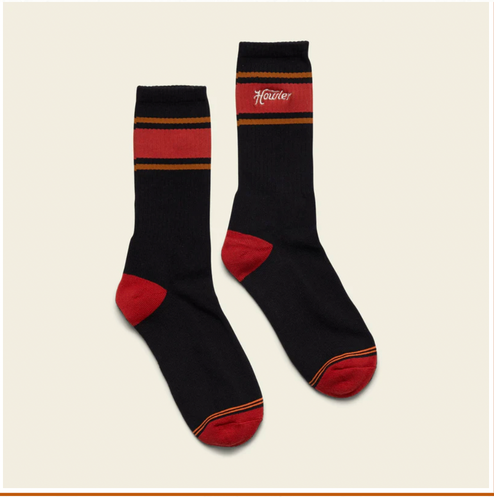 Howler Bros M Socks HOWLER SCRIPT BLACK