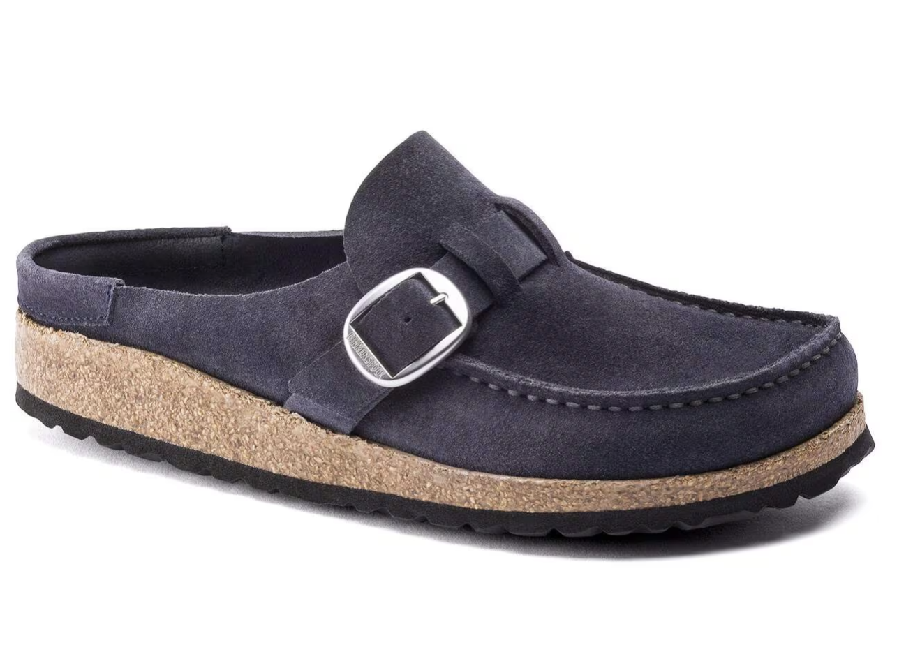 Birkenstock W Buckley Suede Leather NAVY - NARROW