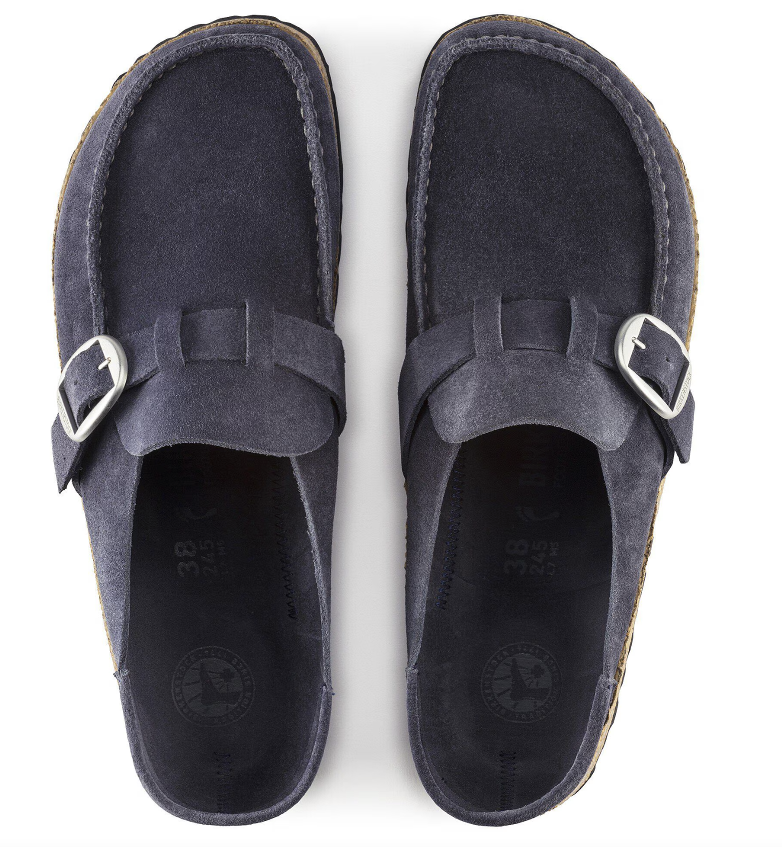 Birkenstock W Buckley Suede Leather NAVY - NARROW