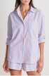 Vineyard Vines W Harbor Button Down DREW STRIPE RWB