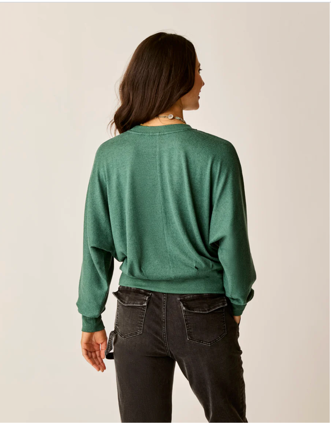 Carve Designs W Anneke Supersoft Dolman BISTRO HEATHER