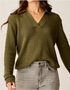 Carve Designs W Morgan Polo Sweater FIR