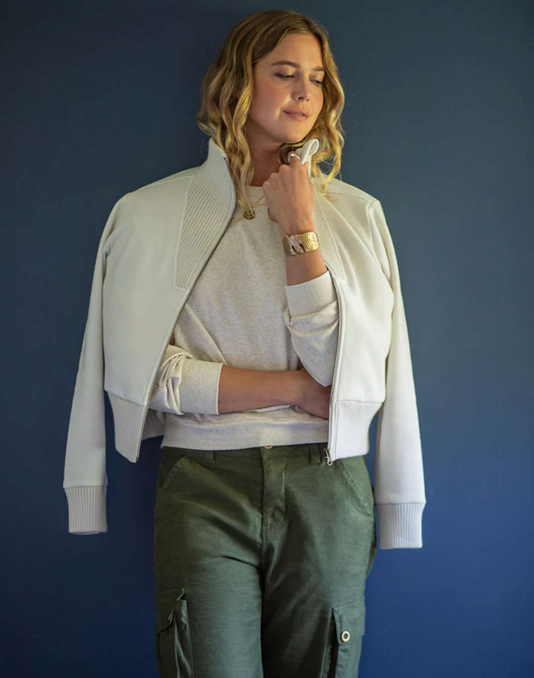 Carve Designs W Briar Fleece Jacket BIRCH