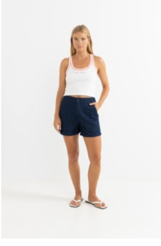 Rhythm W Fatigue Denim Short DARK WASH