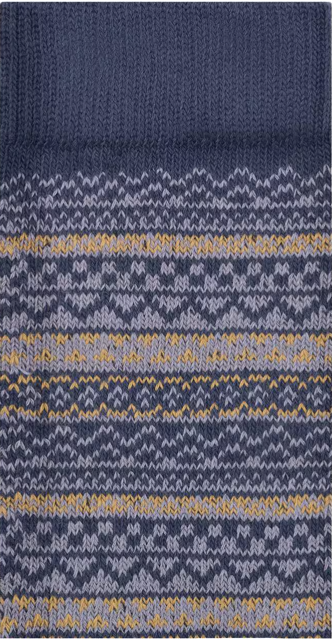 Birkenstock Cotton Pattern Socks NAVY