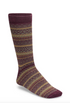 Birkenstock Cotton Pattern Socks ZINFANDEL