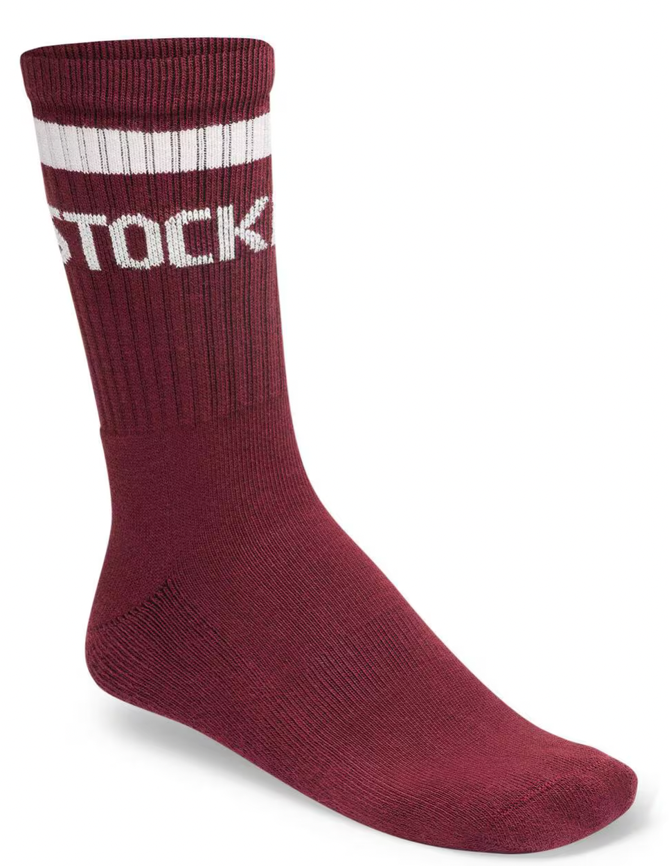 Birkenstock Striped Cotton Tennis Socks ZINFANDEL