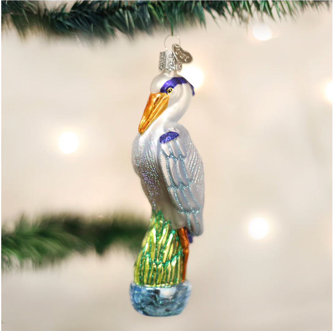 Old World Christmas Ornament GREAT BLUE HERON